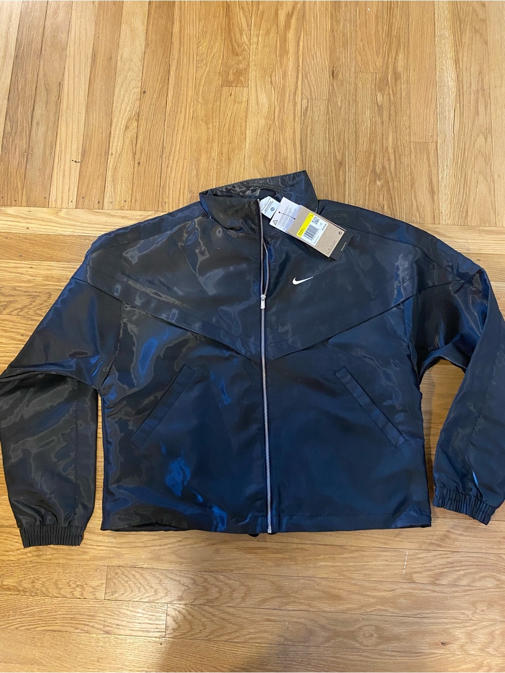 NWT Nike Sportswear Windrunner Shine Women's Jacket Black